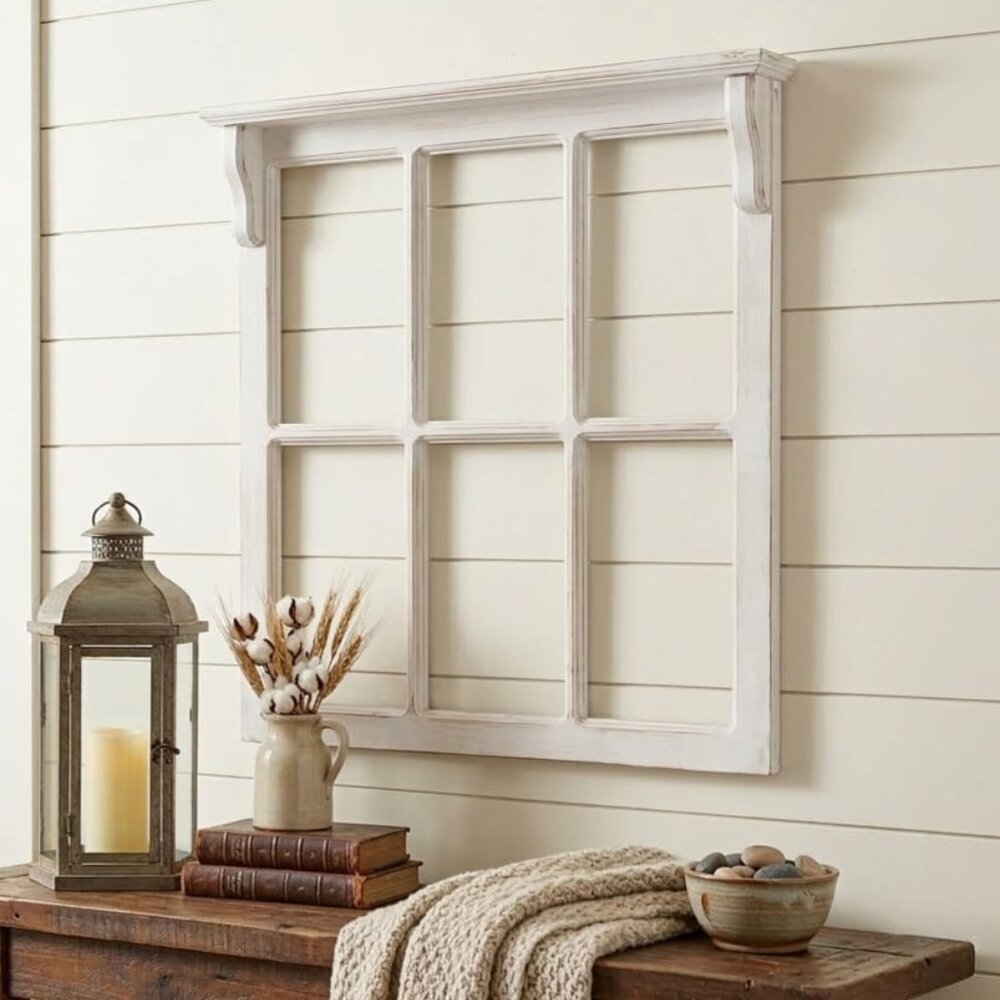 Wooden Farmhouse Window Frame